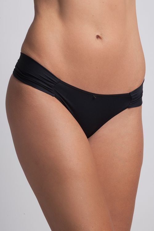Calcinha Lateral Franzida - 370.55 - Preta