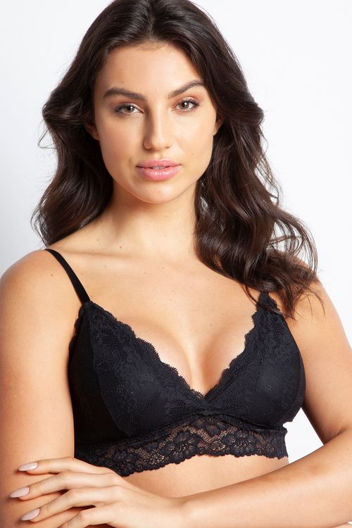 Sutiã Bralete Com Bojinho Removível - Lace Composé - 314.114 - Preto