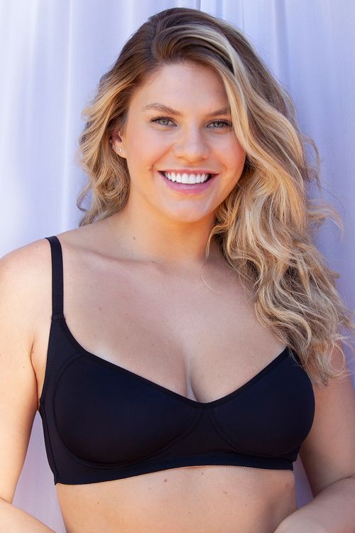 Sutiã Sustentação Sem Arco - New Basic - 370.17 - Preto