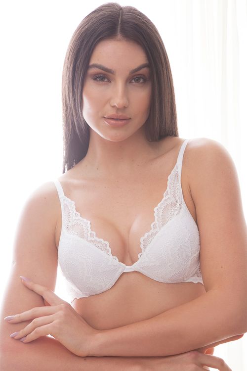 Sutiã Com Bojo Push Up - Beauty - 361.28 - Branco