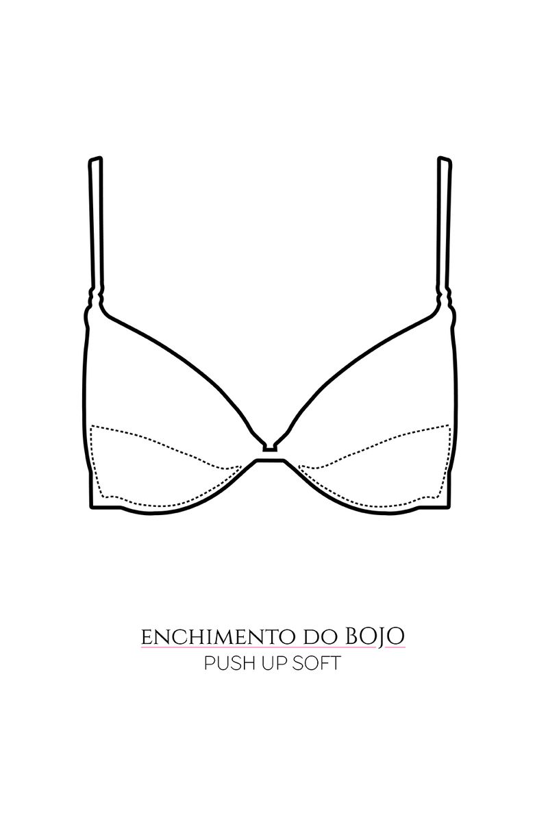 Sutiã Com Bojo Push Up - New Basic - 370.05 - Preto - Darling