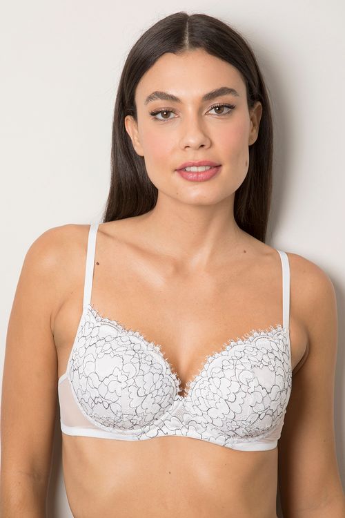 Sutiã Com Bojo Amplo - Duchesse - 161.19 - Branco