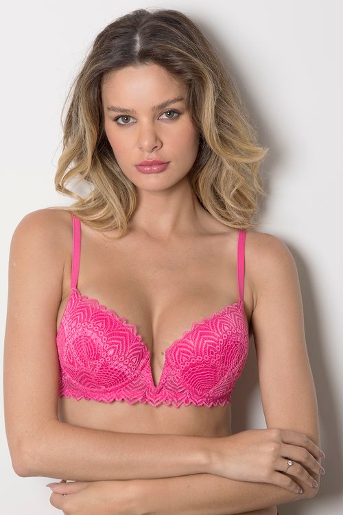 Sutiã Push Up Decote V - Ecstasy - 368.28 - Sexy