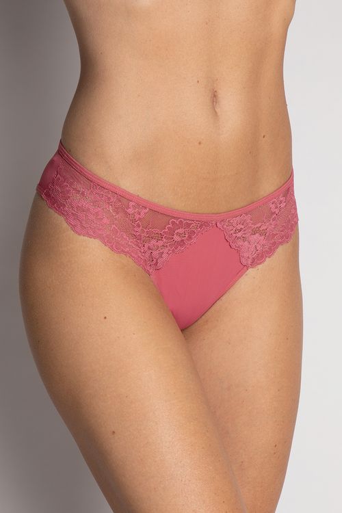 Calcinha Cavada Renda Lateral - 314.68 - Lace - Amora