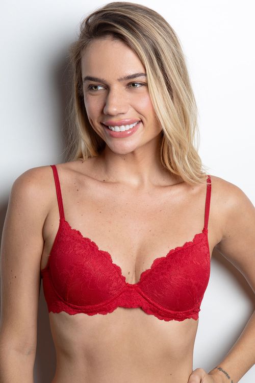 Sutiã Com Bojo Básico - 314.20 - Lace - Scarlet