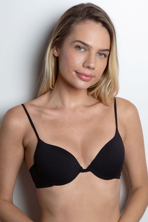 Sutiã Push Up Alça Fina - 390.28 - Tecno - Preto