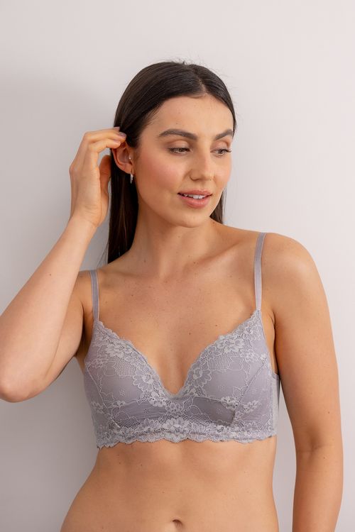 Sutiã Sustentação Amplo - 314.79 - Viscolace - Névoa
