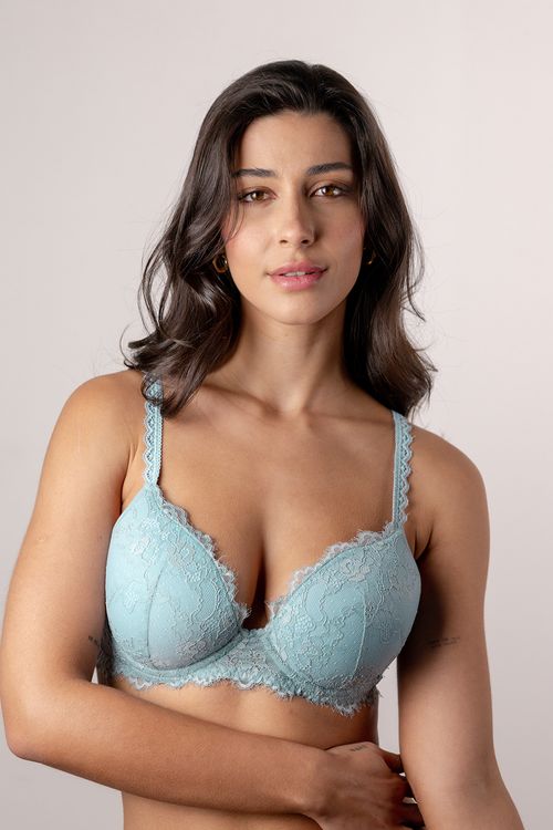 Sutiã Com Bojo Ampla Cobertura - 410.19 - Timeless - Brisa